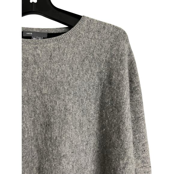 Vince Cashmere Sweater Xs Black Gray Soft Comfy Cozy Twee Casual - Picture 4 of 7